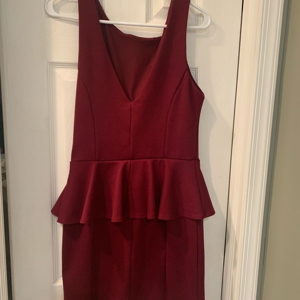 Peplum Pencil Dress